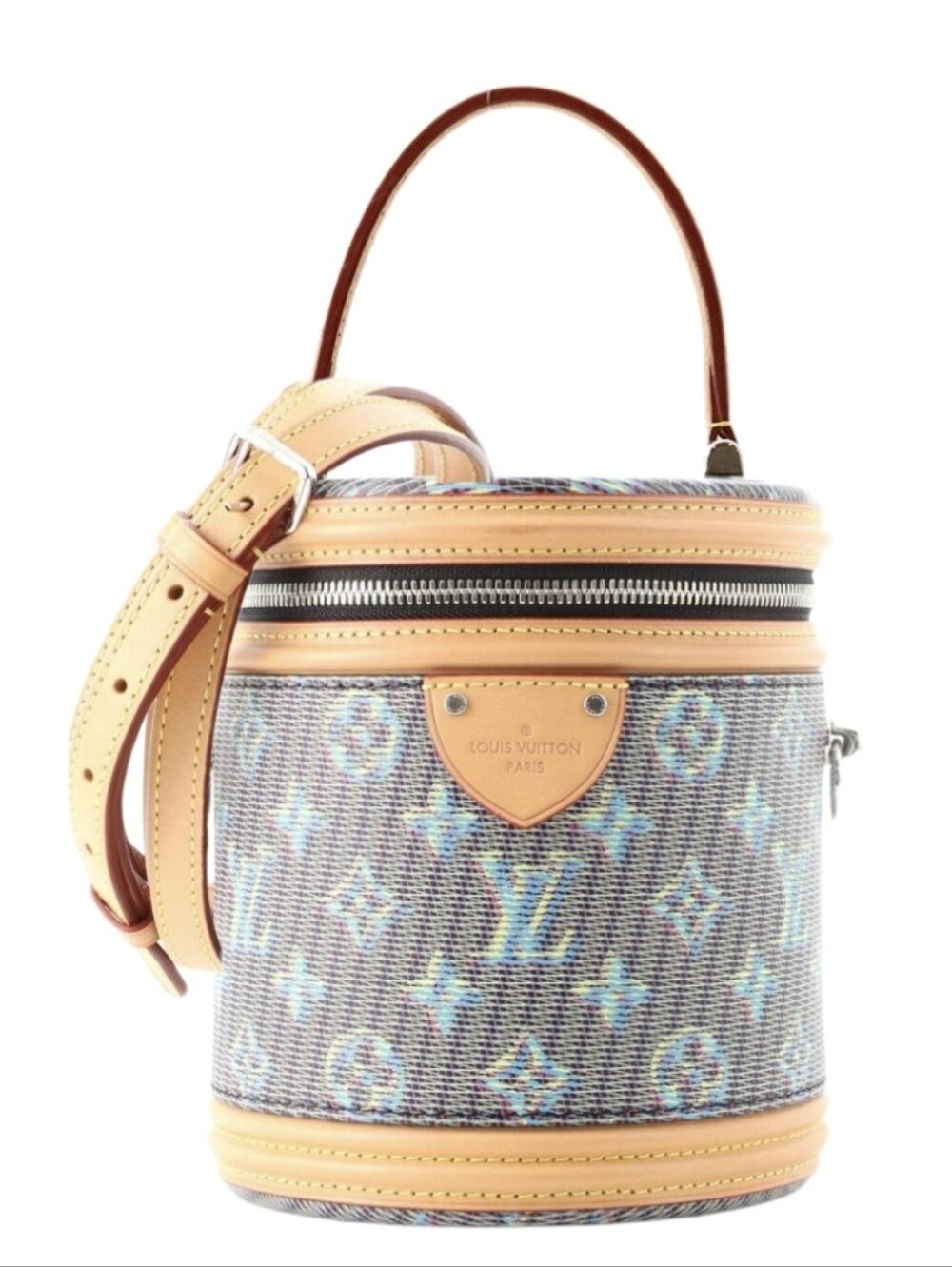 LiKE NEW!!! Rare! Louis Vuitton Cannes Bag in Damier Monogram Blue LV Pop Canvas
